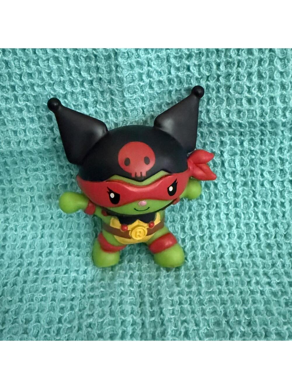 McDonalds Sanrio Hello Kitty TMNT Kuromi as Raphael Toy Figure 2025 2.5"